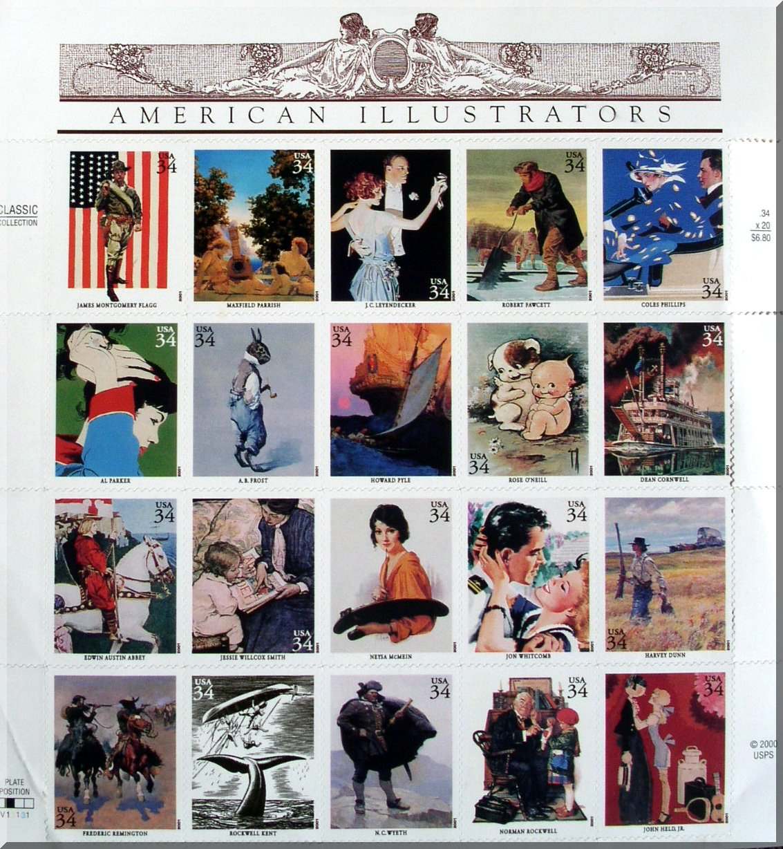 Illusrators and stamps USPS